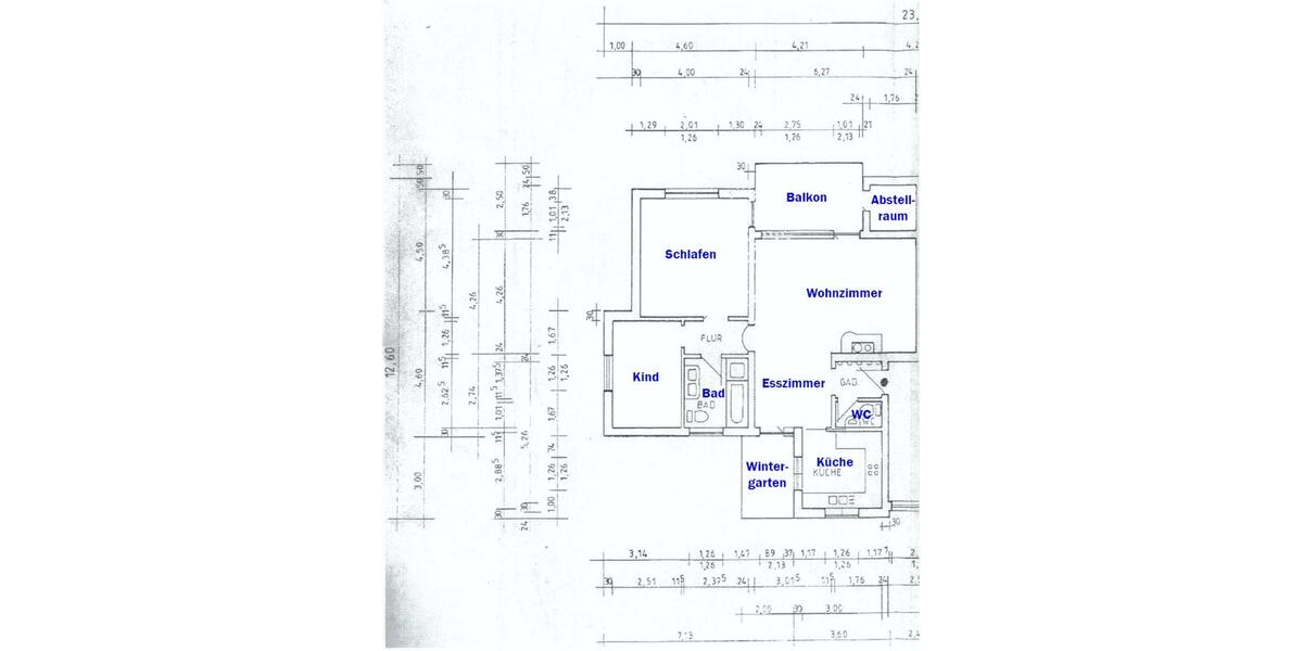 Etagenwohnung Lehrensteinsfeld - 3.5 Zimmer, 99 m&sup2;, 1.000&euro; | Angebot:25964396