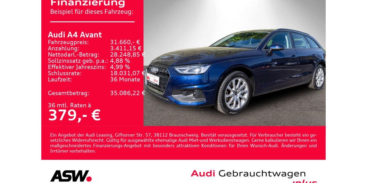 Audi A4 38.990 km 31.660 &euro; Heilbronn 74074