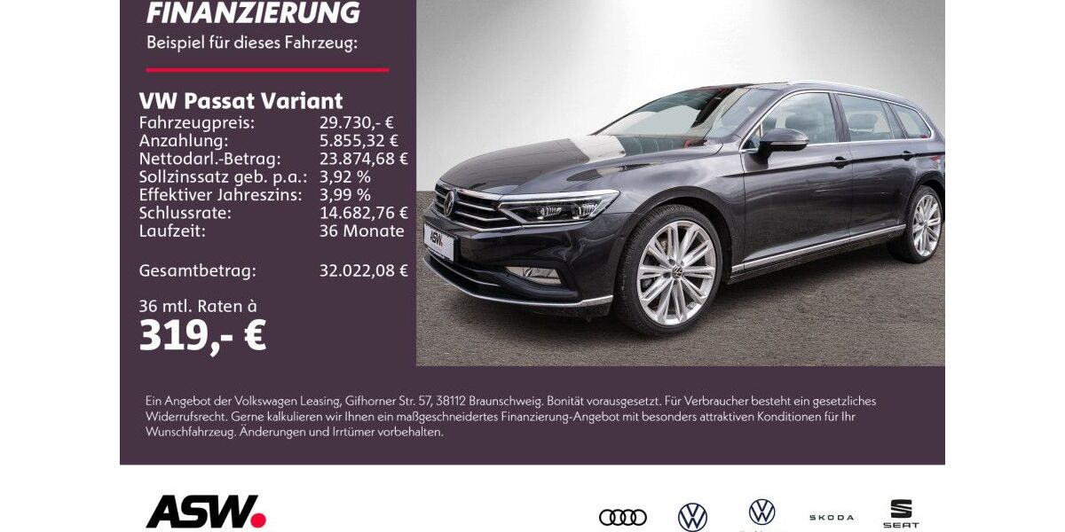 VW Passat Variant 96.900 km 28.460 &euro; Weinsberg 74189