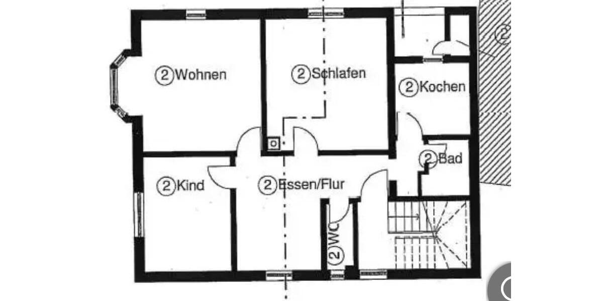 Etagenwohnung Fellbach - 3.5 Zimmer, 82 m&sup2;, 395.000&euro; | Angebot:25104261