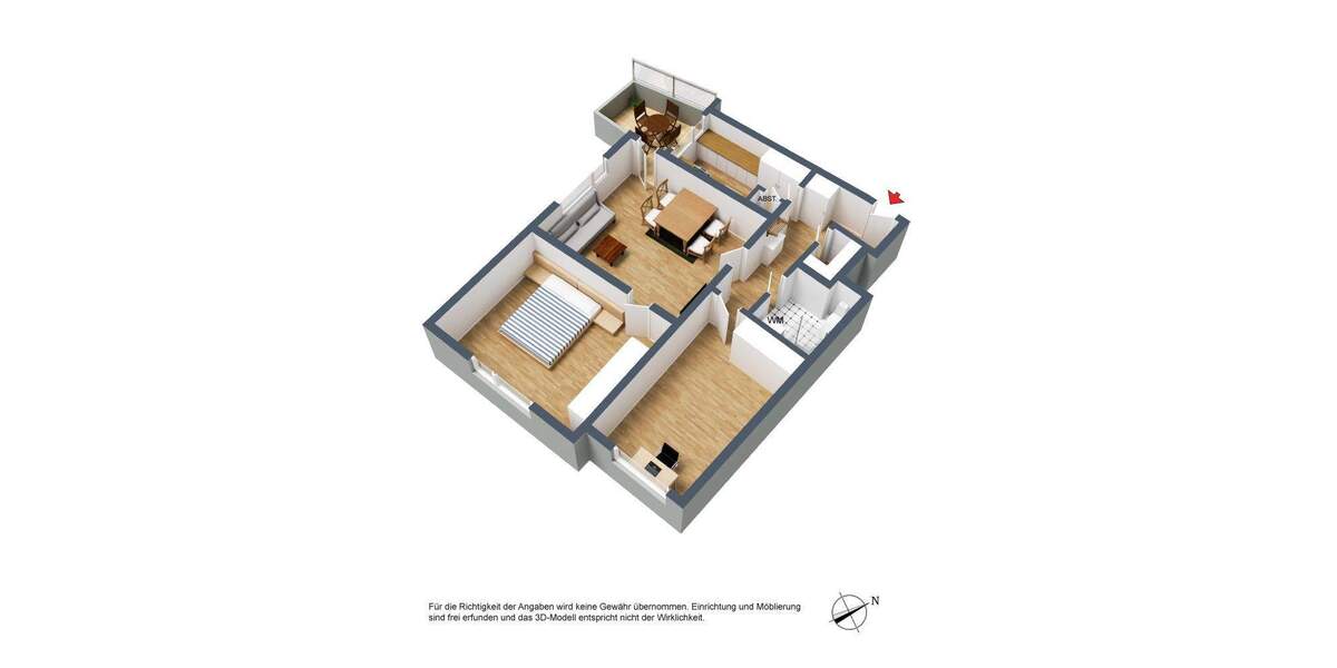 Etagenwohnung Stuttgart Mönchfeld - 3 Zimmer, 71 m&sup2;, 240.000&euro; | Angebot:25896205