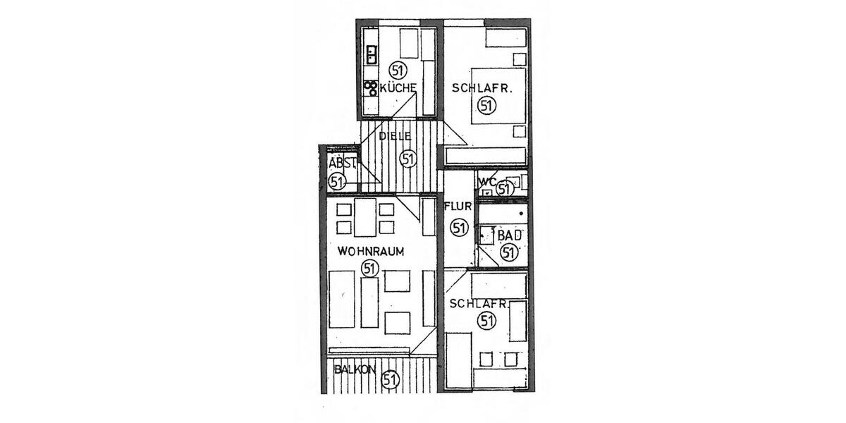 Etagenwohnung Leonberg - 3 Zimmer, 80 m&sup2;, 415.000&euro; | Angebot:26048610