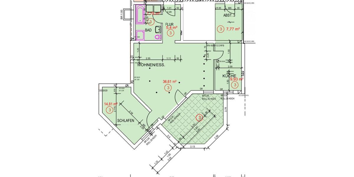 Etagenwohnung Sindelfingen Eichholz - 2.5 Zimmer, 80 m&sup2;, 340.000&euro; | Angebot:27533758