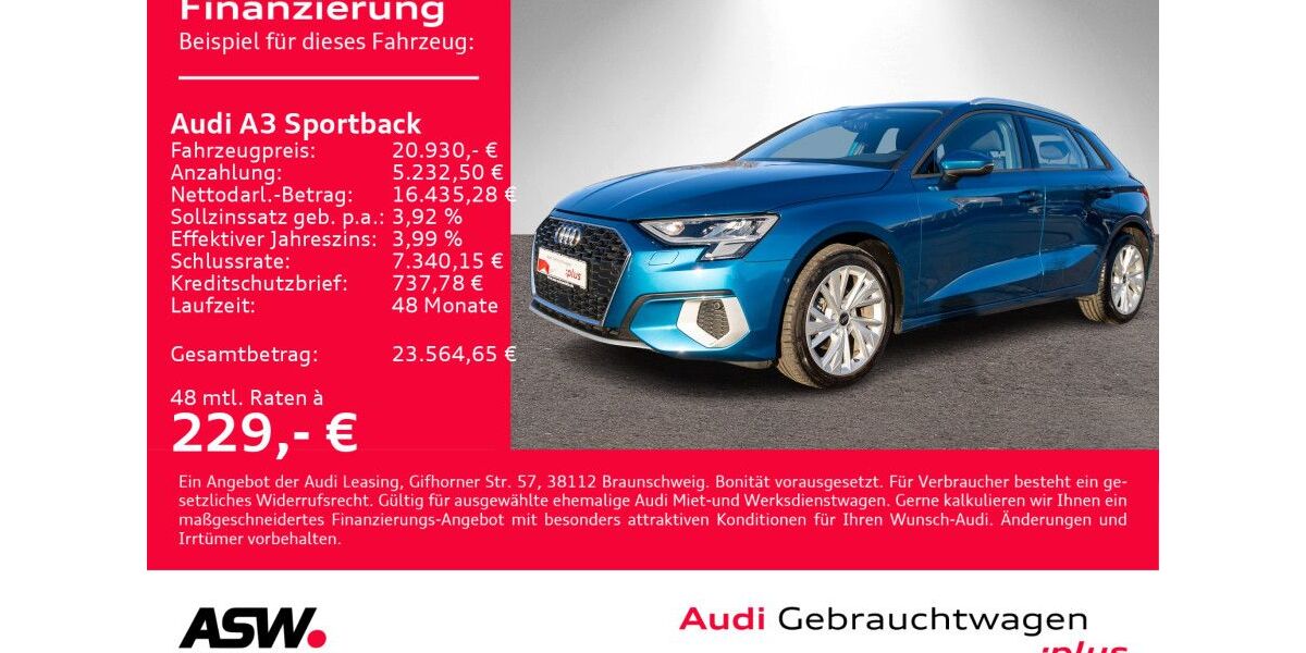 Audi A3 64.600 km 20.930 &euro; Heilbronn 74074