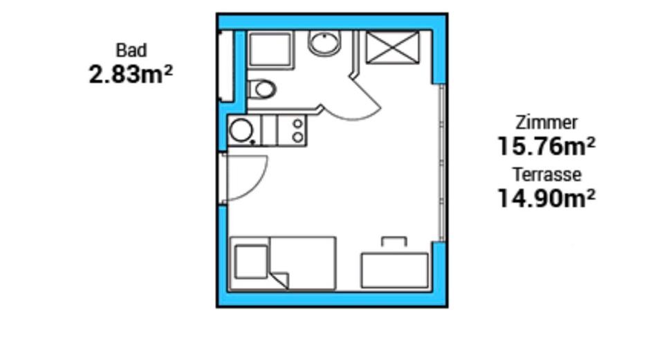 Einfamilienhaus Leonberg - 1 Zimmer, 26 m&sup2;, 530&euro; | Angebot:25844600
