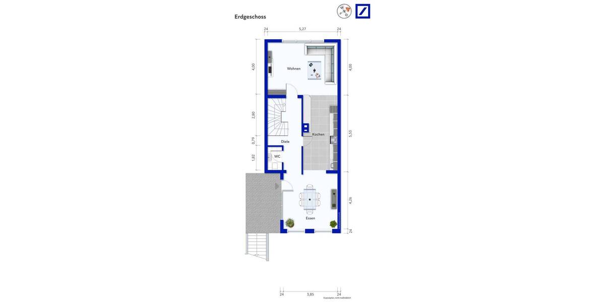 Reihenmittelhaus Weissach Flacht - 5 Zimmer, 130 m&sup2;, 499.000&euro; | Angebot:26191914