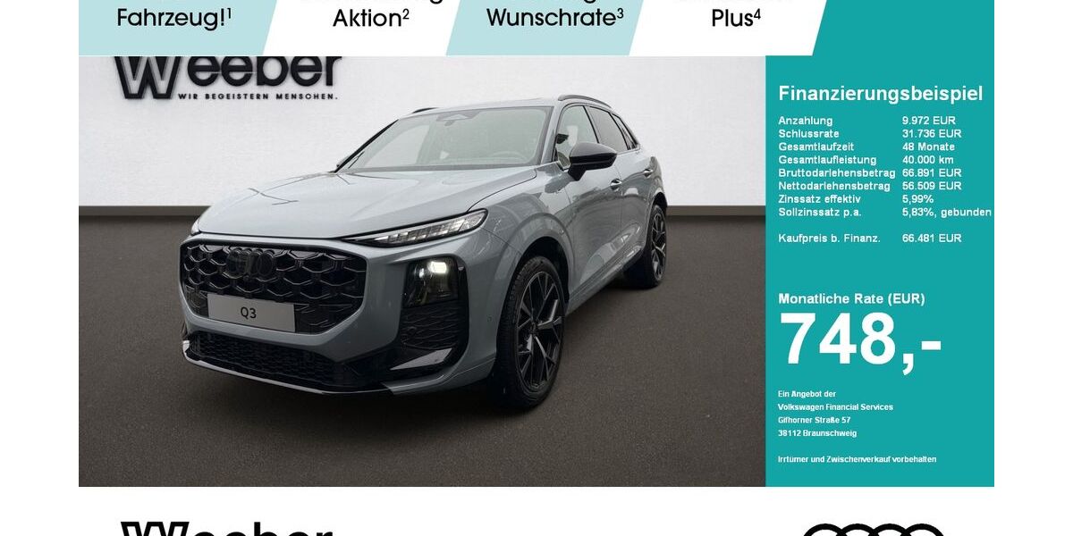 Audi Q3 3.500 km 65.481 &euro; Weil der Stadt 71263