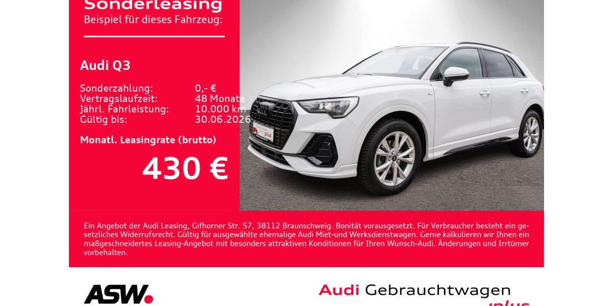 Audi Q3 10.500 km 40.930 &euro; Heilbronn 74074