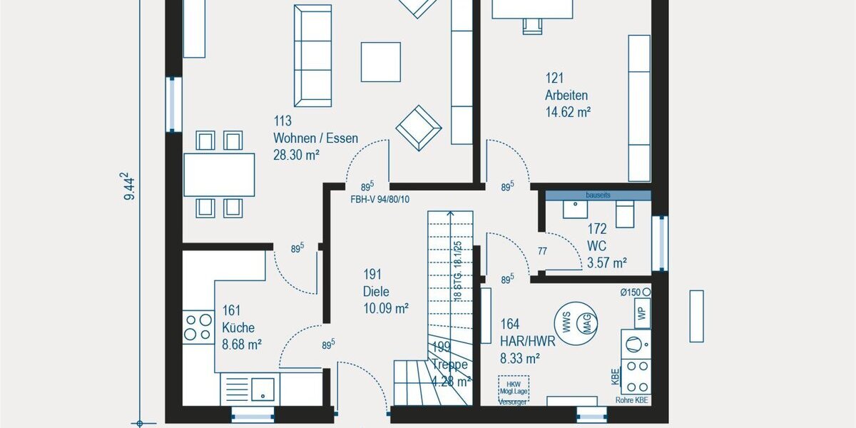 Ein Zuhause nach Ihren Vorstellungen - Individuelles Einfamilienhaus in Urbach mit gehobener Ausstattung - Einfamilienhaus Urbach | Angebot:27544200