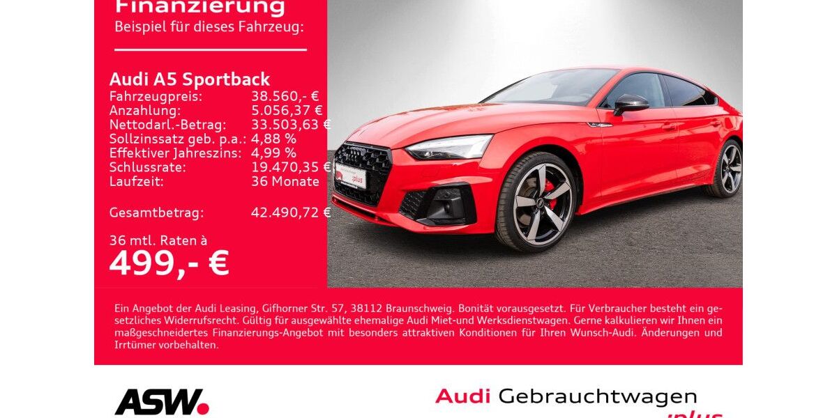Audi A5 24.500 km 38.560 &euro; Heilbronn 74074