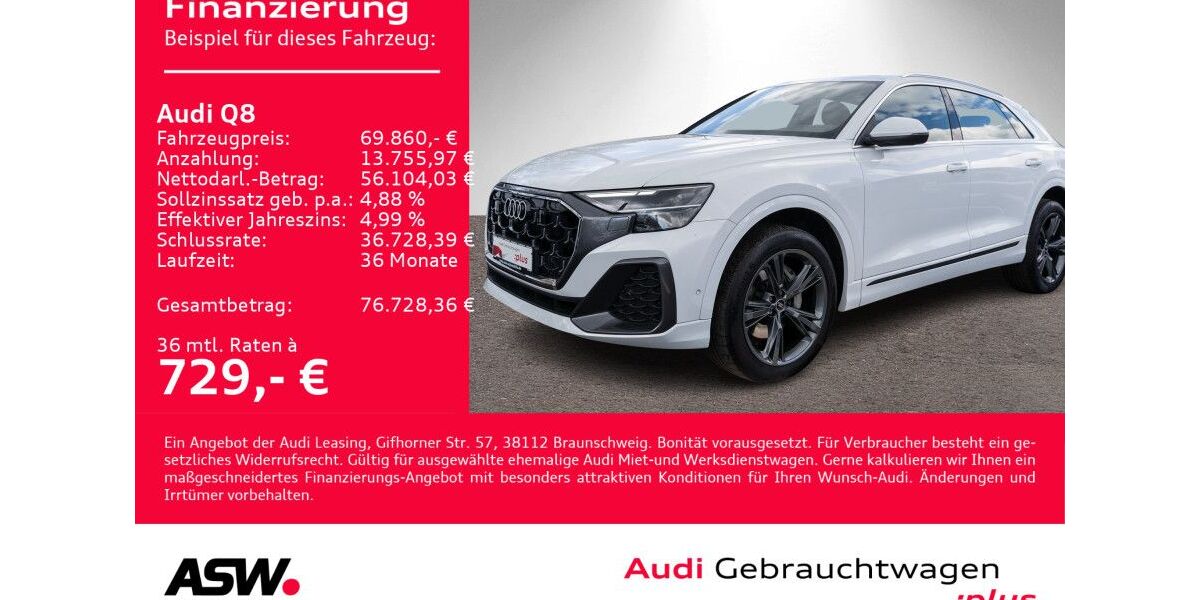 Audi Q8 56.750 km 69.860 &euro; Heilbronn 74074