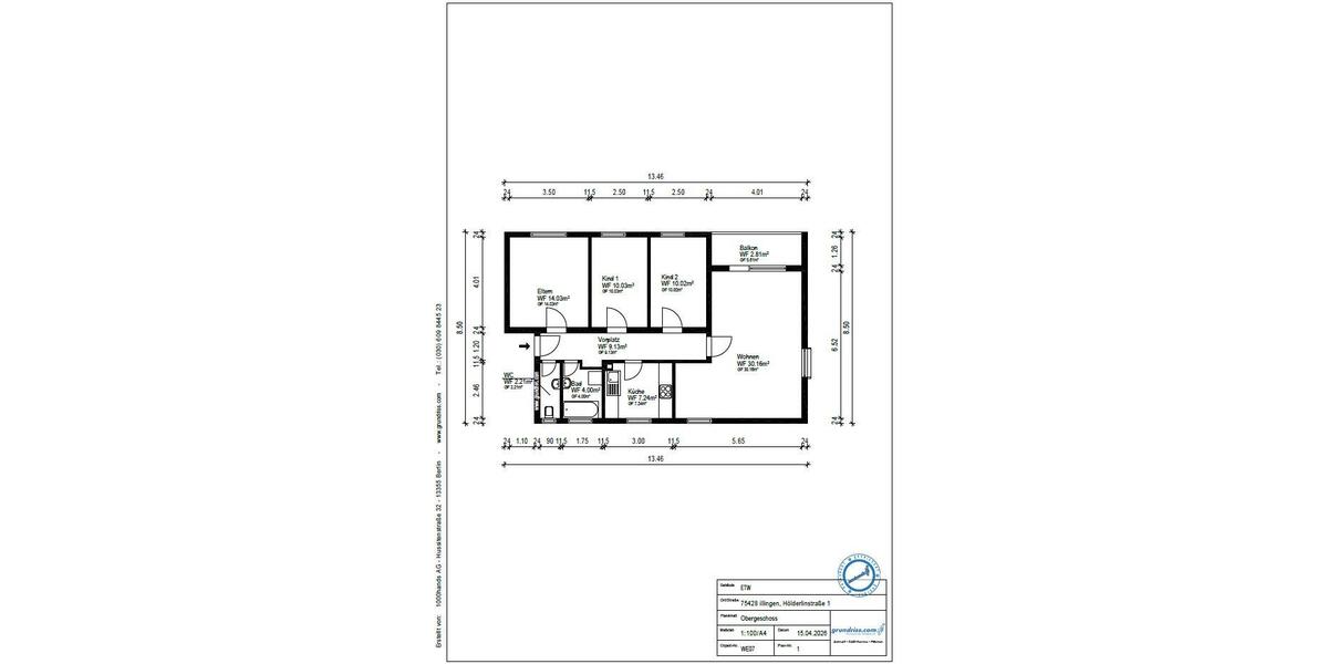 Etagenwohnung Illingen - 4 Zimmer, 90 m&sup2;, 295.000&euro; | Angebot:26338622