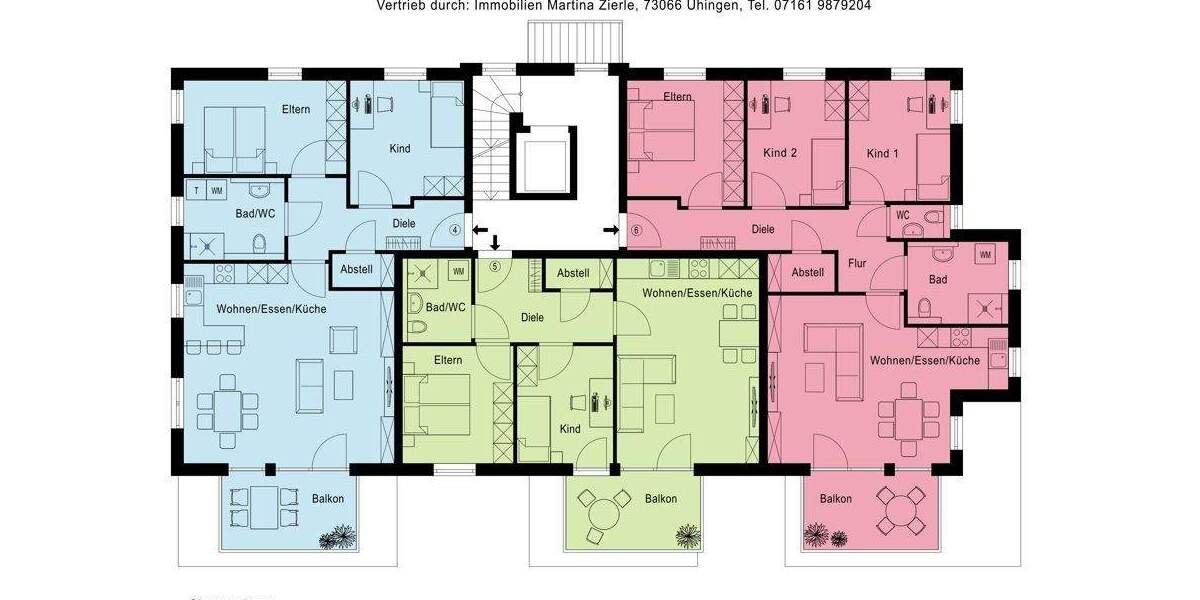 Etagenwohnung Hochdorf - 3 Zimmer, 84 m&sup2;, 399.000&euro; | Angebot:25738570