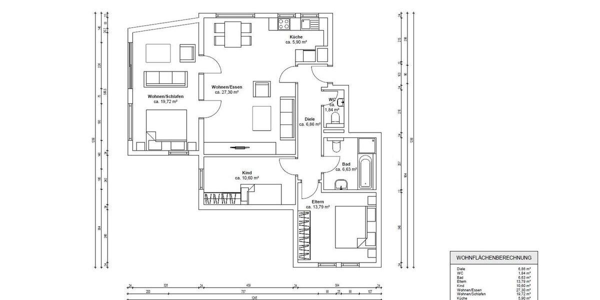 Erdgeschoßwohnung Stuttgart Luginsland - 4 Zimmer, 93 m&sup2;, 463.000&euro; | Angebot:27126991