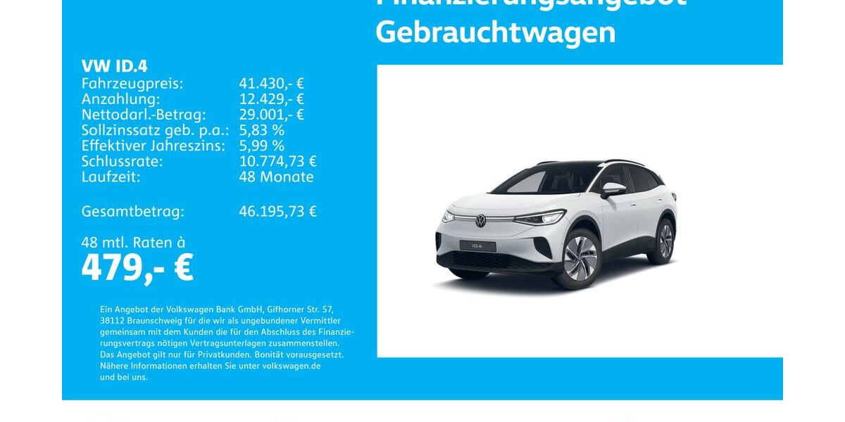 VW ID.4 3.023 km 40.930 &euro; Stuttgart-Wangen 70188