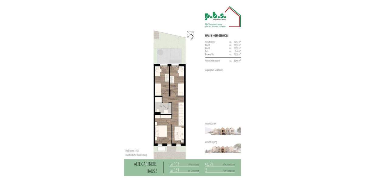 Reihenmittelhaus Brackenheim Dürrenzimmern - 4 Zimmer, 103 m&sup2;, 587.000&euro; | Angebot:25660973