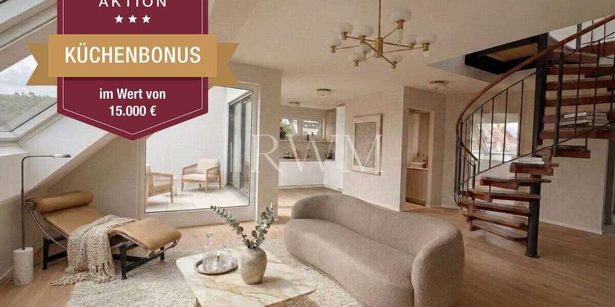 Etagenwohnung Stuttgart Feuerbach - 3 Zimmer, 78 m&sup2;, 618.900&euro; | Angebot:27414351