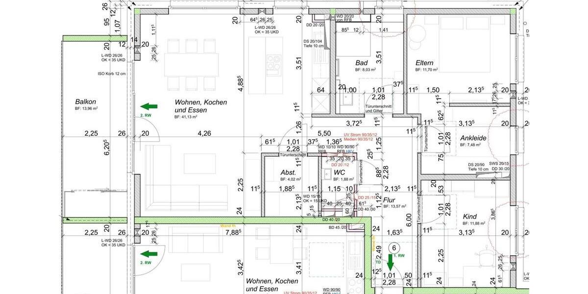 Etagenwohnung Beilstein - 3.5 Zimmer, 104 m&sup2;, 1.450&euro; | Angebot:25819696