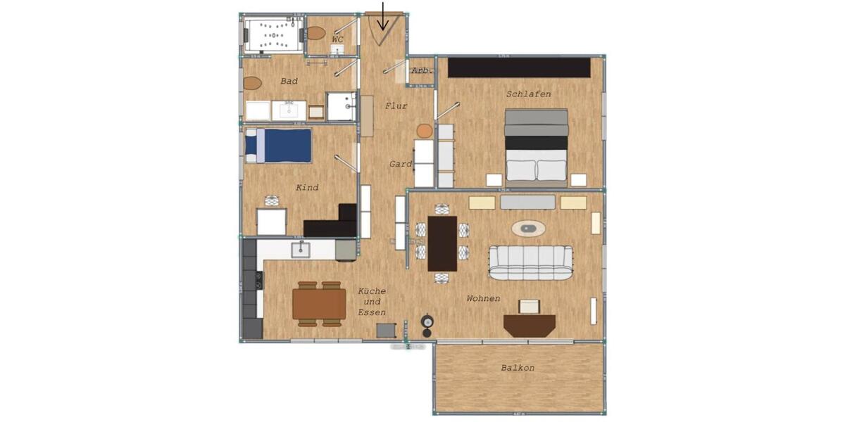 Etagenwohnung Stuttgart Feuerbach - 3.5 Zimmer, 86 m&sup2;, 439.000&euro; | Angebot:25813095