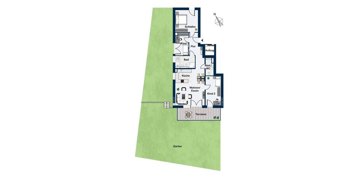 Etagenwohnung Remseck am Neckar / Aldingen Aldingen - 4 Zimmer, 103 m&sup2;, 656.000&euro; | Angebot:25678861