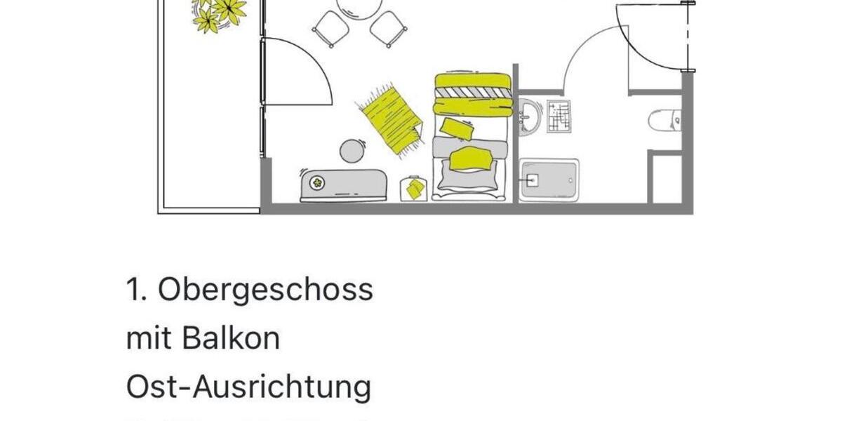 Etagenwohnung Heilbronn - 1 Zimmer, 21 m&sup2;, 667&euro; | Angebot:25634576