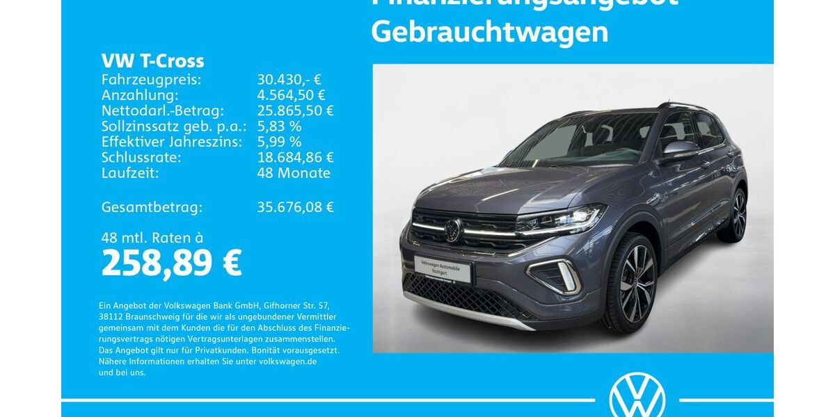 VW T-Cross 1.505 km 30.430 &euro; Stuttgart-Feuerbach 70469