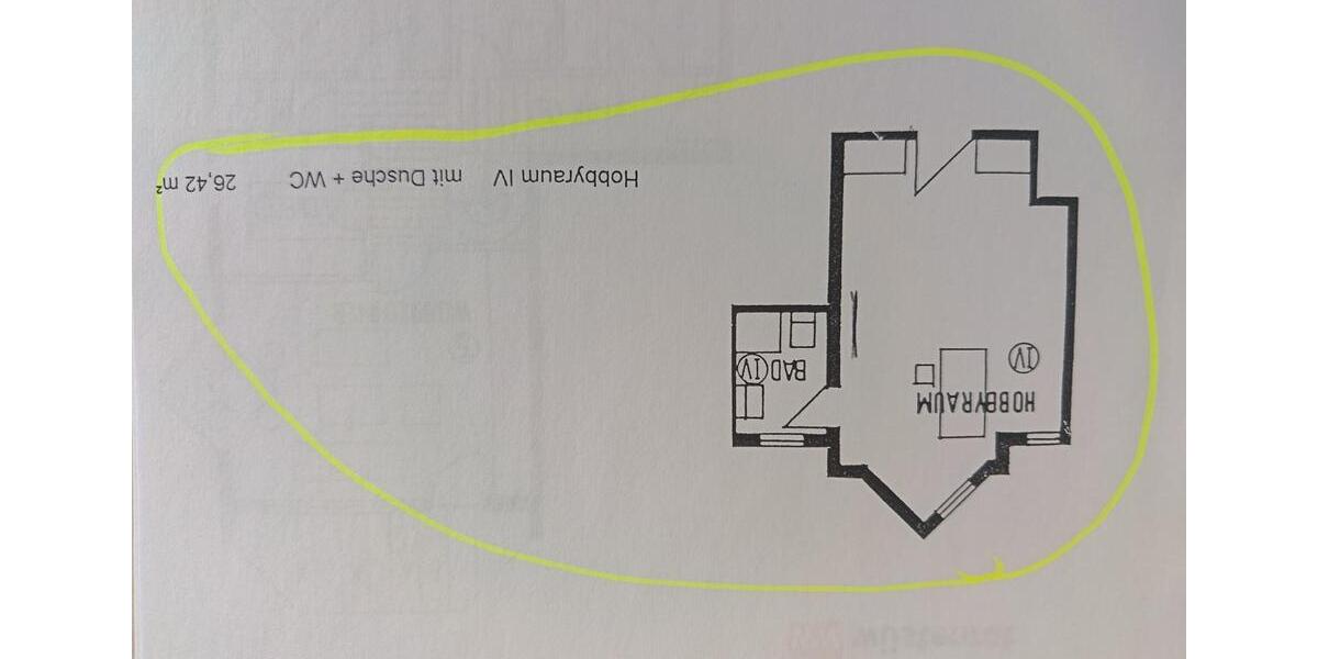 Etagenwohnung Waiblingen Beinstein - 1 Zimmer, 26 m&sup2;, 49.000&euro; | Angebot:25064968
