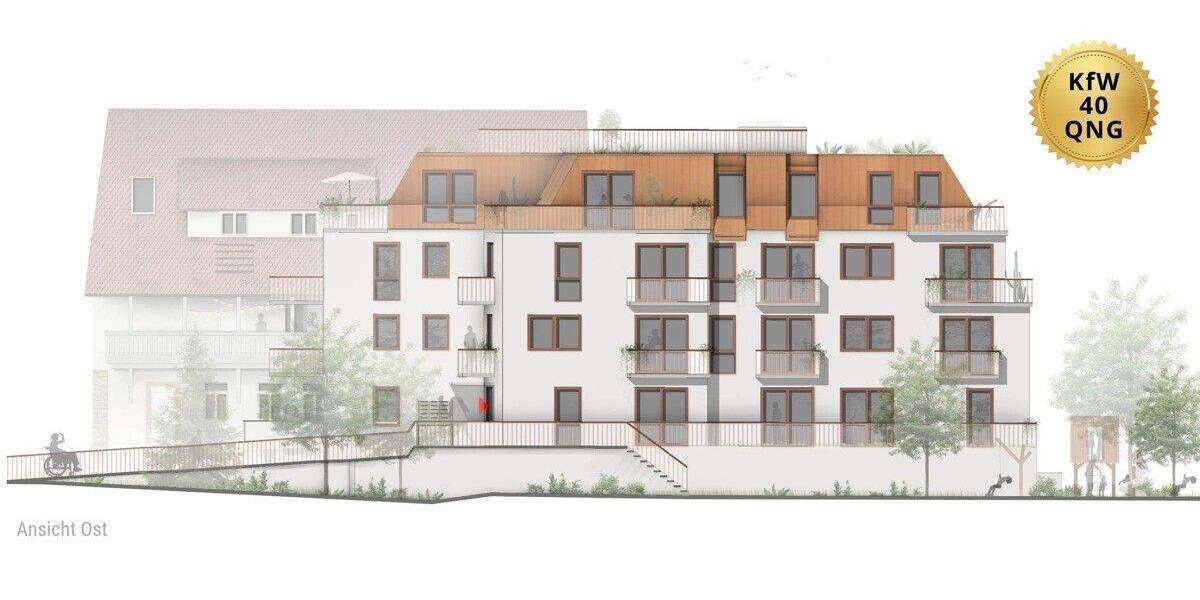 Etagenwohnung Asperg - 3 Zimmer, 63 m&sup2;, 417.900&euro; | Angebot:25738269