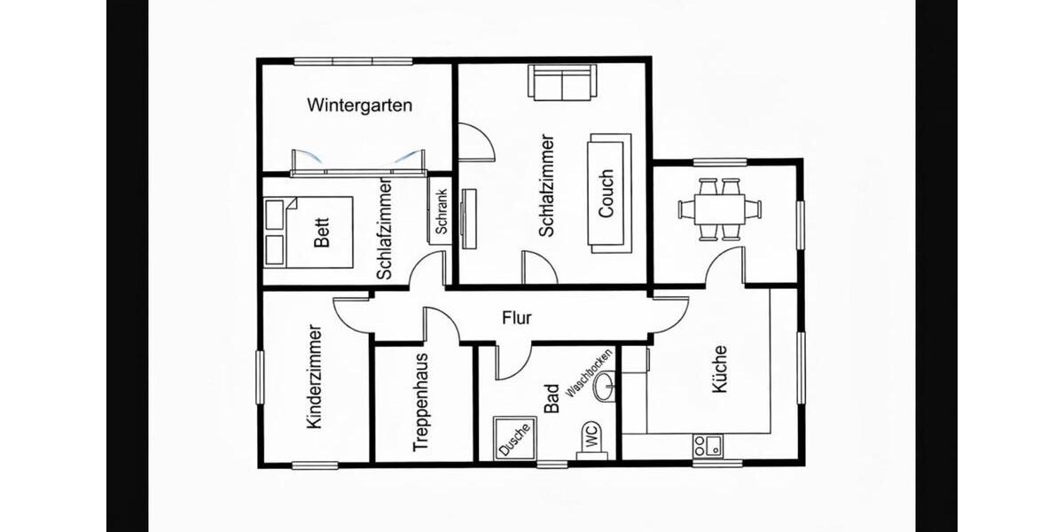 Erdgeschoßwohnung Aspach - 4 Zimmer, 92 m&sup2;, 1.550&euro; | Angebot:25576428