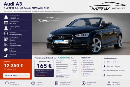 Audi A3 144.839 km 11.390 &euro; Gerlingen 70839