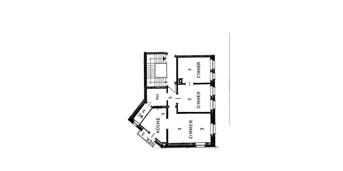 Etagenwohnung Stuttgart Stuttgart-West - 3 Zimmer, 69 m&sup2;, 300.000&euro; | Angebot:25181363
