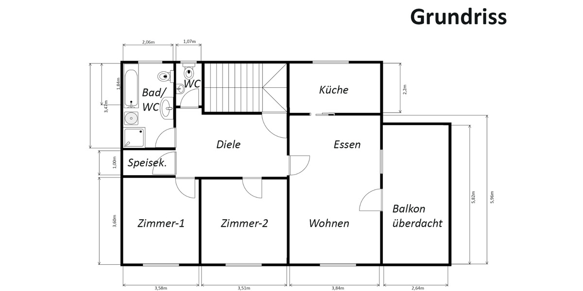 Etagenwohnung Sulzbach an der Murr - 3 Zimmer, 83 m&sup2;, 835&euro; | Angebot:25998775