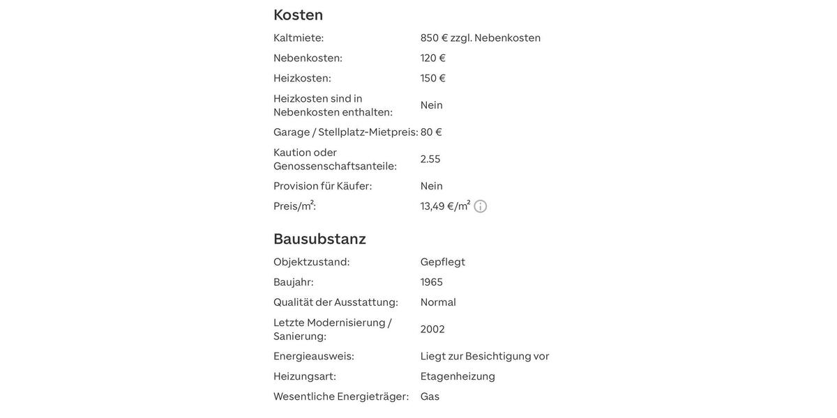 Etagenwohnung Esslingen am Neckar - 2 Zimmer, 63 m&sup2;, 850&euro; | Angebot:25933821