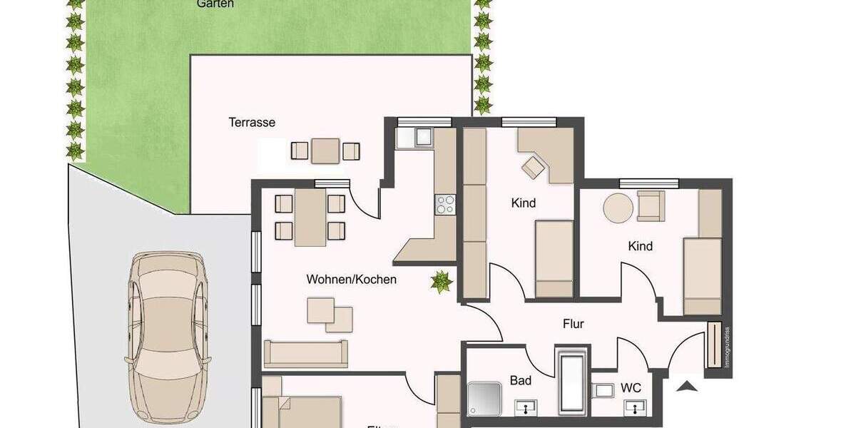 Etagenwohnung Ludwigsburg West - 4 Zimmer, 84 m&sup2;, 449.000&euro; | Angebot:25704029