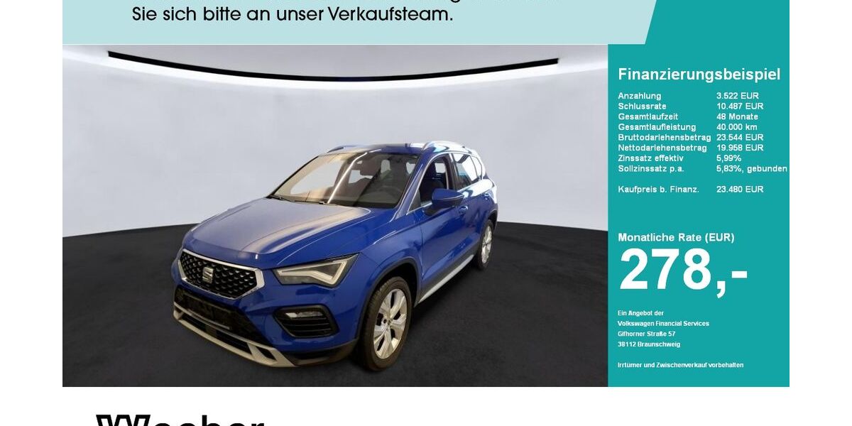 Seat Ateca 73.947 km 23.480 &euro; Leonberg 71229