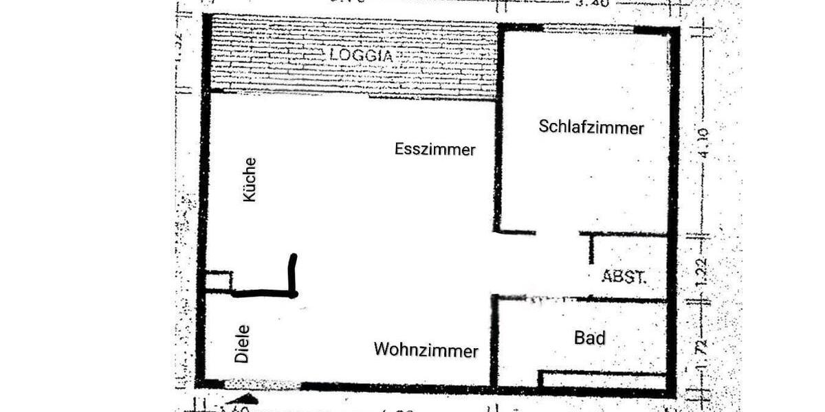 Etagenwohnung Stuttgart Mühlhausen - 2.5 Zimmer, 60 m&sup2;, 299.000&euro; | Angebot:24468274