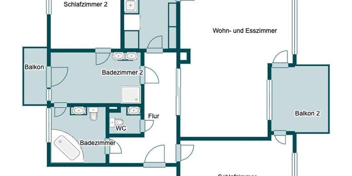 Etagenwohnung Stuttgart Bad Cannstatt - 3 Zimmer, 102 m&sup2;, 399.000&euro; | Angebot:25718015