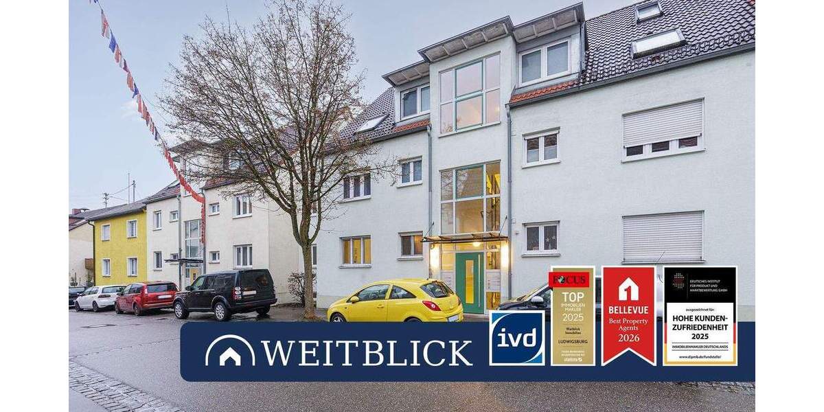 Etagenwohnung Ludwigsburg Neckarweihingen - 3 Zimmer, 73 m&sup2;, 275.000&euro; | Angebot:25698036