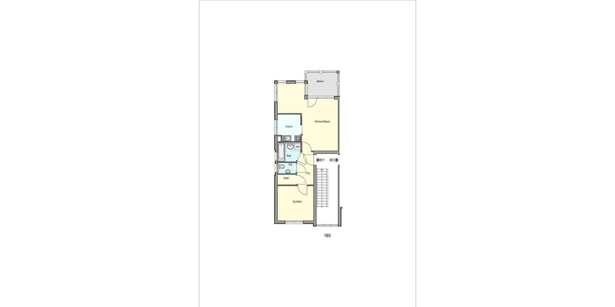 Etagenwohnung Esslingen am Neckar Pliensauvorstadt - 2 Zimmer, 57 m&sup2;, 633&euro; | Angebot:26372732