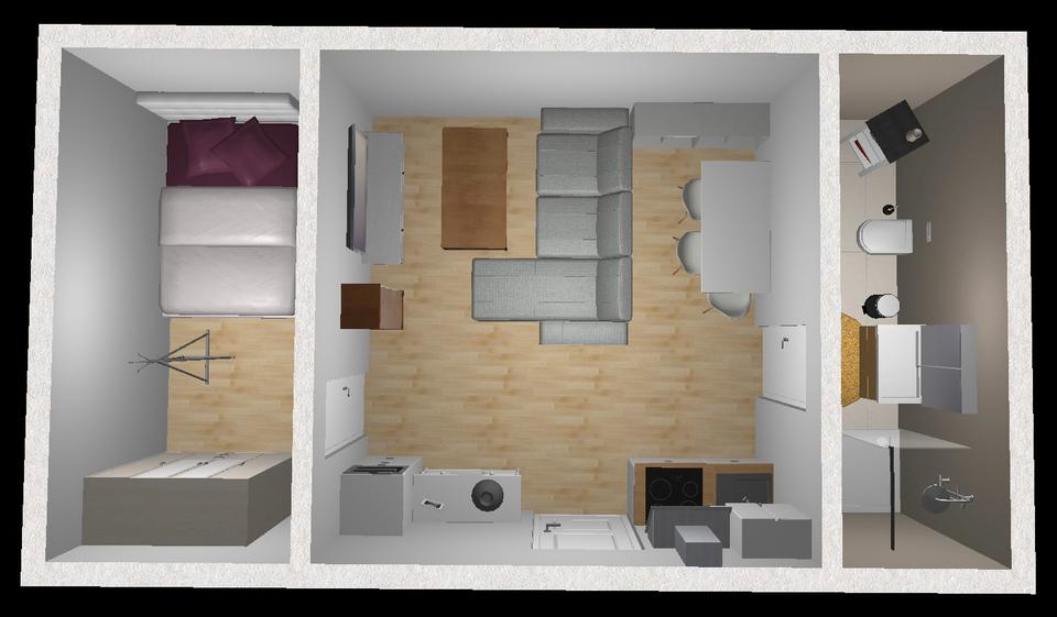 Dachgeschoßwohnung Sindelfingen Darmsheim - 2 Zimmer, 34 m&sup2;, 890&euro; | Angebot:25907984