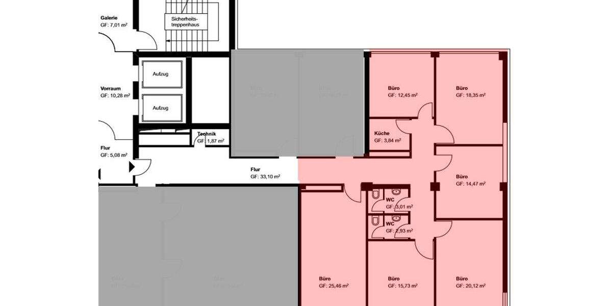 Gewerbeobjekt Heilbronn - 6 Zimmer, 125 m&sup2;, 1.375&euro; | Angebot:25690318