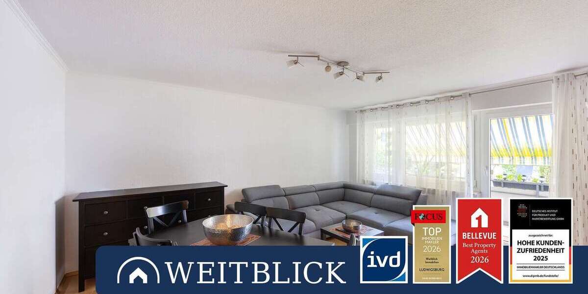 Etagenwohnung Ludwigsburg Hoheneck - 3 Zimmer, 65 m&sup2;, 248.000&euro; | Angebot:27208504