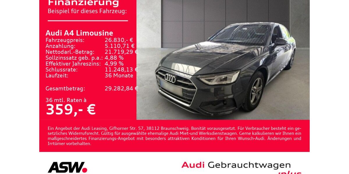Audi A4 94.900 km 26.830 &euro; Heilbronn 74074