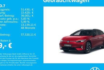 VW ID.7 12.372 km 51.430 &euro; Stuttgart-Wangen 70188