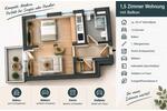 Etagenwohnung Wernau (Neckar) - 1.5 Zimmer, 34 m&sup2;, 565&euro; | Angebot:27535954