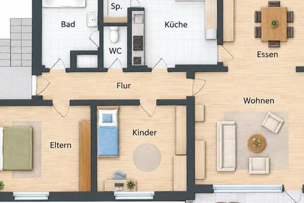 Wohnung Schorndorf - 3.5 Zimmer, 75 m&sup2;, 1.075&euro; | Angebot:27545299