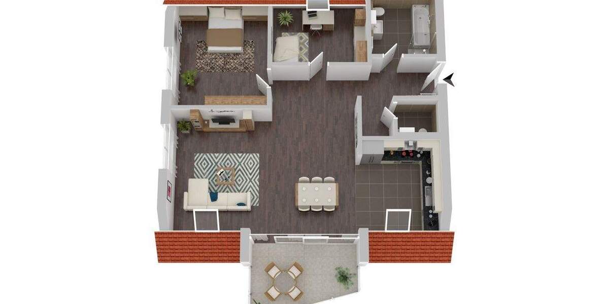 Etagenwohnung Oberboihingen - 3 Zimmer, 95 m&sup2;, 1.100&euro; | Angebot:26093300