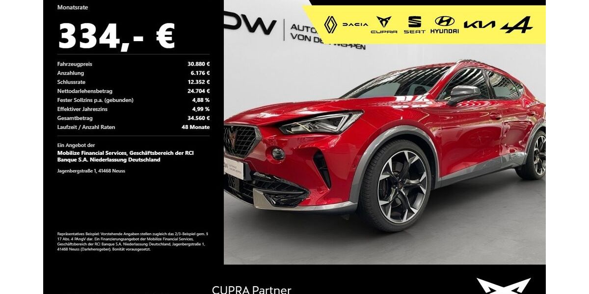 Cupra Formentor 36.600 km 30.480 &euro; Heilbronn 74076