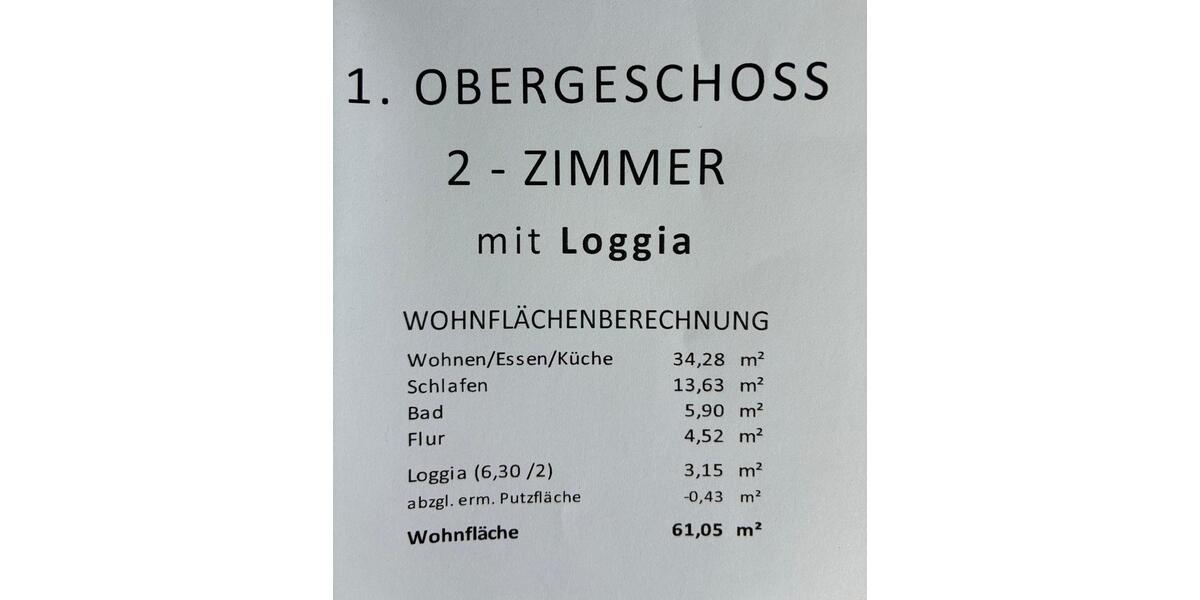 Etagenwohnung Markgröningen - 2 Zimmer, 61 m&sup2;, 980&euro; | Angebot:25498352