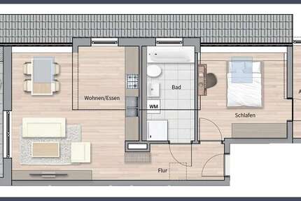 Wohnung Leinfelden-Echterdingen Echterdingen - 2.5 Zimmer, 63 m&sup2;, 384.000&euro; | Angebot:24016293